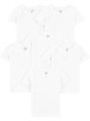 Macacão Simple Joys da Carter's Baby White de 3 a 6 meses (pacote com 6)