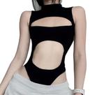 Macacão SINROYEE Sexy Hollow Out feminino Summer Gothic M