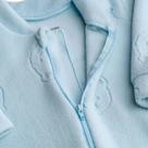 Macacão Soft Jacquard com Zíper Urso Azul - Dedeka Tamanho:M