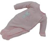 Macacão Soft Longo Bebê Menina Bordado Letut / Paraiso 12739