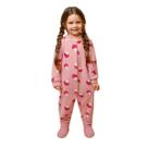 Macacão Soft Rosê Cogumelos Infantil - Dedeka Tamanho:1T