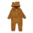 Macacão Teddy Dupla Face Peluciado Ursinho Orelinhas