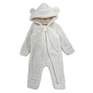 Macacão Teddy Dupla Face Peluciado Ursinho Orelinhas