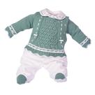 Macacão tricot jade suedine