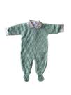 Macacão Tricot Verde Água com Body - Trançado Macacão Tricot Verde Água com Body - Trançado