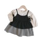Macacão Xadrez De Primavera Para Bebês Meninas, Roupa De Engatinhar, Peça Única, Conjunto Para Irmãs