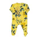 Macacao ziper floral - amarelo