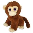 Macaco de Pelúcia Tofu 20cm Marrom Escuro com Olhos Brilhantes Fizzy