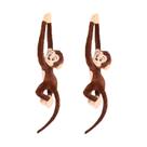 Macaco de pelúcia zhidiloveyou Hanging Monkey 70 cm para crianças, 2 unidades