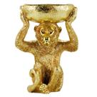 Macaco Sentado Dourado Bacia 23cm - Enfeite Decorativo Resina Macaco Sentado Dourado Bacia 23cm - Enfeite Decorativo Resina