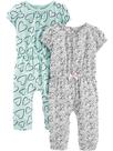 Macacões modernos Simple Joys da Carter's Baby Girls 6-9M