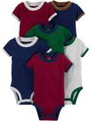 Macacões Simple Joys da Carter's Baby Boys de 3 a 6 meses, pacote com 6