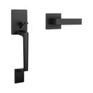 Maçaneta da porta frontal Haidms Matte Black Monocilindro Maçaneta da porta frontal Haidms Matte Black Monocilindro