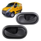 Maçaneta da porta renault master 2013 a 2017 interna dianteira direita + esquerda kit