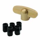 Maçaneta de janela Prime-Line H 3896 Universal Champagne (pacote com 2)