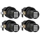 Maçaneta de porta com teclado HIDALIFE Keyless Entry, preto fosco Maçaneta de porta com teclado HIDALIFE Keyless Entry, preto fosco