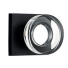 Maçaneta de porta coolnews Matte Black Glass Privacy Lock Bathroom Maçaneta de porta coolnews Matte Black Glass Privacy Lock Bathroom