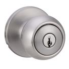 Maçaneta de Porta Externa Amazon Basics - Fechadura Coastal Nickel