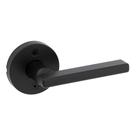 Maçaneta de porta fictícia Kwikset Halifax Matte Black Non-Turning
