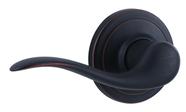 Maçaneta de porta fictícia Kwikset Tustin Venetian Bronze para esquerda Maçaneta de porta fictícia Kwikset Tustin Venetian Bronze para esquerda