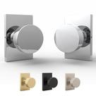 Maçaneta de porta fictícia Mega Handles Laura Polished Chrome (pacote com 2)