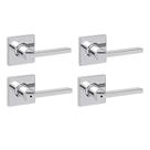 Maçaneta de porta Kwikset Casey Hallway Passagem/Cama/Banheira, pacote com 4 Maçaneta de porta Kwikset Casey Hallway Passagem/Cama/Banheira, pacote com 4