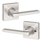 Maçaneta de porta Kwikset Casey Interior Passage em níquel acetinado Maçaneta de porta Kwikset Casey Interior Passage em níquel acetinado