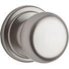 Maçaneta de porta Kwikset Hancock Interior Passage em níquel acetinado