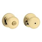 Maçaneta de porta Kwikset Juno Interior Privacy em latão polido