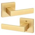 Maçaneta de porta Kwikset Singapore Interior Passage Satin Brass
