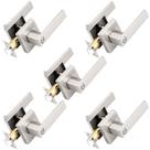 Maçaneta de porta Probrico Brushed Nickel Privacy Banheiro de quarto