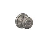 Maçaneta de porta Schlage F170 GEO 619 de níquel acetinado sem torneamento