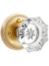 Maçaneta de porta SORWDUERM Gold Crystal Interior em latão acetinado, pacote com 1 pacote Maçaneta de porta SORWDUERM Gold Crystal Interior em latão acetinado, pacote com 1 pacote