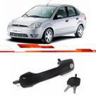 Macaneta Externa Dianteira Ld Ecosport Fiesta 4P 2002 Em Diante Preto Com Chave Referencia 2S65A22400Af 2S65A22400Bb