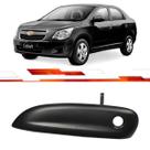 Macaneta Externa Dianteira Le Cobalt Onix Spin Prisma G2 4P 2011 Em Diante Preto C/ Furo S/ Chave Referencia 52032356