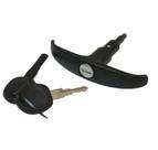 Maçaneta Externa Porta Mala Kombi Clipper Preto Com Chaves