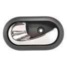 Macaneta Interna Porta Dianteira ou Traseira LE Duster Logan Megane Oroch Sandero Base Preta Puxador cromado