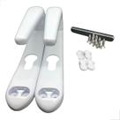 Maçaneta Mac Euro 82mm Espelho Ud Porta De Giro Branco Maçaneta Mac Euro 82mm Espelho Ud Porta De Giro Branco