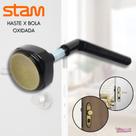 Maçaneta Para Porta Haste x Bola Oxidada Stam
