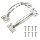 Maçaneta para portão TamBee 15 cm em aço inoxidável, resistente à ferrugem, kit com 2 unidades Maçaneta para portão TamBee 15 cm em aço inoxidável, resistente à ferrugem, kit com 2 unidades