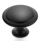 Maçanetas de armário de cozinha redondas Ravinte Matte Black 3,2 cm