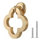 Maçanetas de gabinete MIWUMI Gold Zinc Alloy 5,5 cm 8 unidades