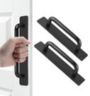 Maçanetas de porta de armário Choyier Aluminium Alloy Black (210 mm)