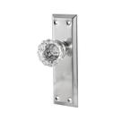 Maçanetas de porta fictícias newliplace Vintage Crystal Glass, pacote com 2