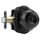 Maçanetas de porta Haidms Interior Privacy Black, 1 pacote