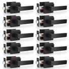 Maçanetas de porta Probrico Privacy Matte Black, pacote com 10 fechaduras