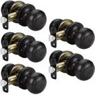 Maçanetas goldenwarm Bronze Passage Oil Rubbed Bronze, pacote com 5 Maçanetas goldenwarm Bronze Passage Oil Rubbed Bronze, pacote com 5