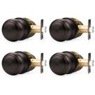 Maçanetas Probrico Oil Rubbed Bronze Privacy, pacote com 4