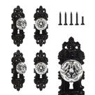 Maçanetas vintage CEYMIO Crystal Glass Black 14x5,1 cm
