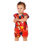 Macaquinho Bebê Feminino Meu Jardim Vermelho Precoce